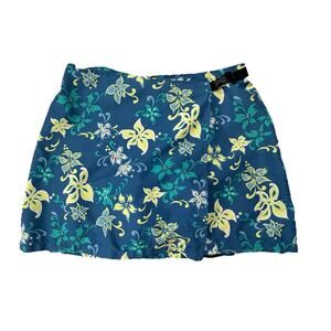VTG Terry Precision Cycling Skort XL Hawaiian Beach Print Padded Bike Athleisure